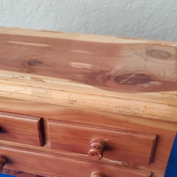 Wooden Miniature Dresser with Drawers Jewelry Box - Picture 7 of 7